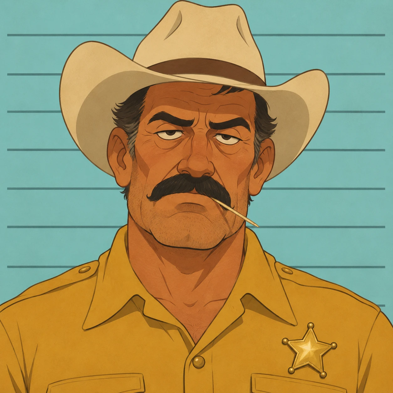 Portrait de Wade Cutter, le shérif